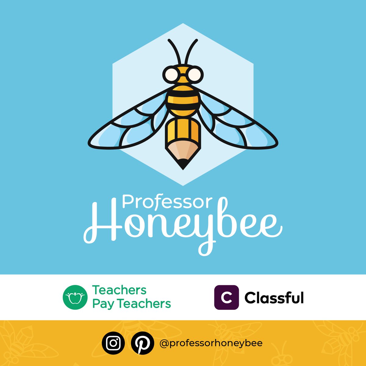 GrayWolfCreates's tweet photo. Professor Honeybee, Resources made by busy bees for busy teachers. If you are a teacher or know one, please check out or share our Teachers Pay Teachers shop: https://t.co/oafVBwpZ7x 

or Classful shop: https://t.co/gDbTWenVfB

#TPT #TeachersPayTeachers #Classful #BackToSchool https://t.co/QnAIr5ZYA2