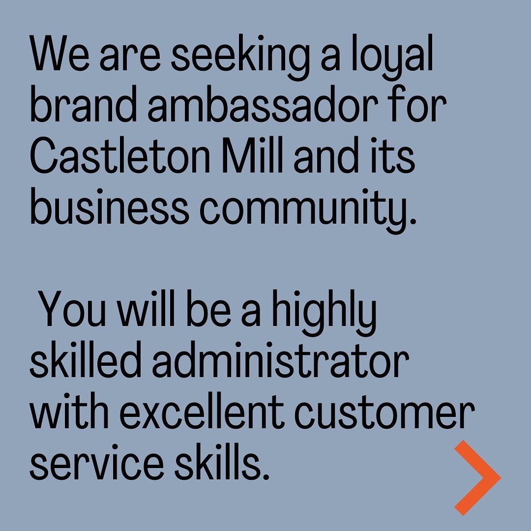 Castleton_Mill's tweet image. We are recruiting!