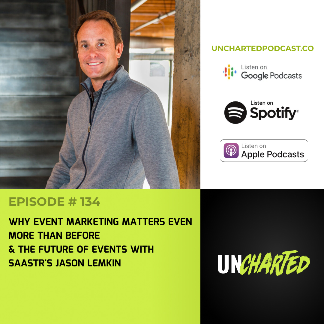 Uncharted Podcast (@_unchartedpod) on Twitter photo Put this on your weekend playlist: <a href="/jasonlk/">Jason ✨👾SaaStr.Ai✨ Lemkin</a>'s conversation with <a href="/IamPoya/">omid poya</a> on <a href="/_UnchartedPod/">Uncharted Podcast</a>
covering why event/field marketing matters even more than before (at least in SaaS), and the future of events.
Listen here: bit.ly/3A1l41x Put this on your weekend playlist: <a href="/jasonlk/">Jason ✨👾SaaStr.Ai✨ Lemkin</a>'s conversation with <a href="/IamPoya/">omid poya</a> on <a href="/_UnchartedPod/">Uncharted Podcast</a>
covering why event/field marketing matters even more than before (at least in SaaS), and the future of events.
Listen here: bit.ly/3A1l41x