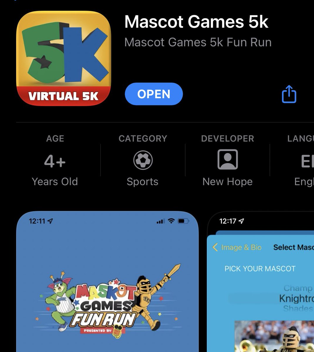 Have you downloaded the Mascot Games Virtual 5K Fun Run app from the iTunes Store yet?? 

It’s FREE! Download it today and track your Virtual 5K with us, along with some fun surprises along the way! 

#MascotGames #5K #Mascots #virtual5K #running