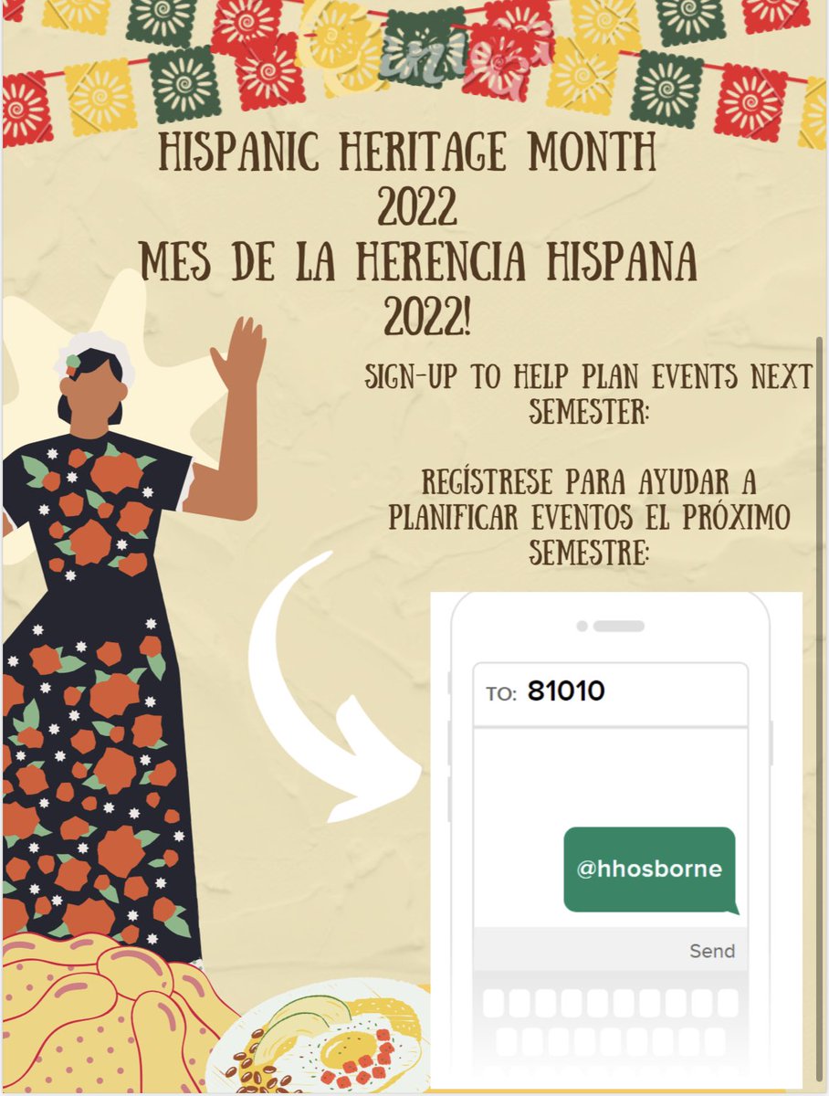 rlosbornehs's tweet photo. Any OHS students interested in helping plan Hispanic Heritage Month, please attend the meeting and sign up for reminders! Information below! #osbornestrong https://t.co/eNEnUzHYUO