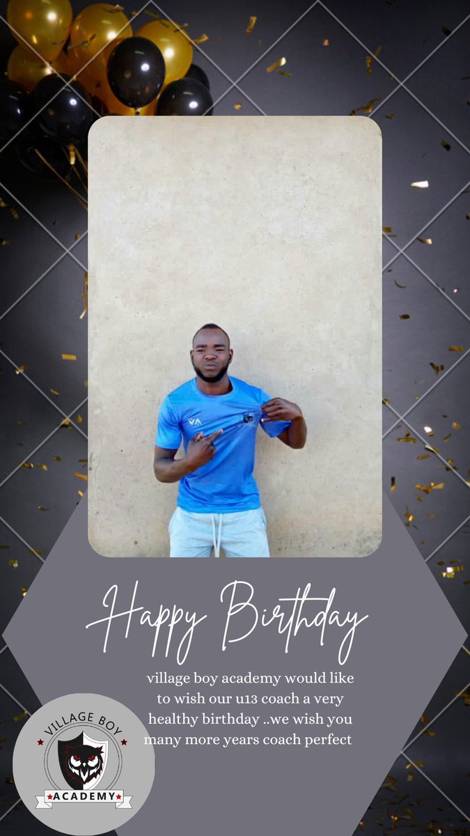 Happy birthday to our head coach 

Coach Perfect Zie Ncube ..we wish you many more years.