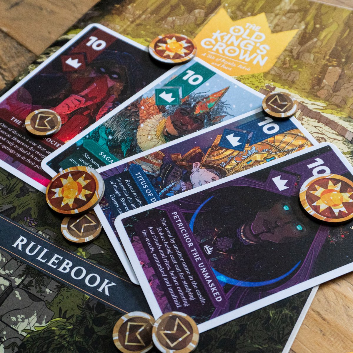 Who will you lead to victory? Each heir heads up a faction with its own distinct strategies and individual special abilities to use over the course of the game. From the defensive Nobility to the subversive Gathering, each brings a different flavour to the gameplay.