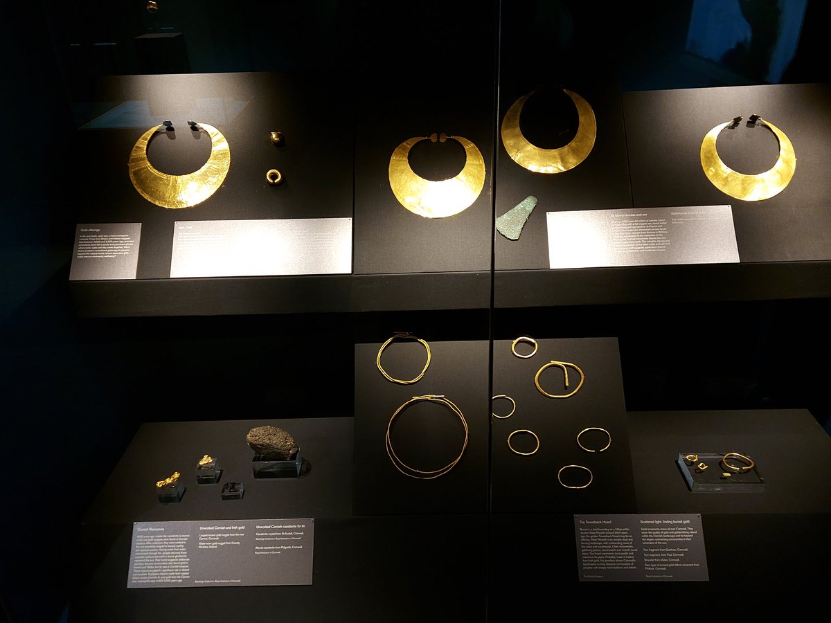julian_council's tweet photo. Fantastic new exhibition @Cornwall_Museum The @britishmuseum stating what an important partner RCM is. Part of the story of our precious metals @CornishMining in our precious museum 
@LeeTrewhela @BBCCornwall @BBCSpotlight @Kernewegva https://t.co/hoJospayij