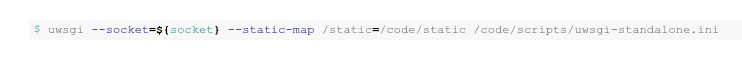 vsoch's tweet photo. But then I found this page https://t.co/BRQJYzymEO and it confirmed my already booming belief of the awesomeness of #uwsgi! If you are familiar with @djangoproject, your internal app static files are collected to one place. So I told uwsgi about it, and the URL to map the files. https://t.co/voLcp9a1uO
