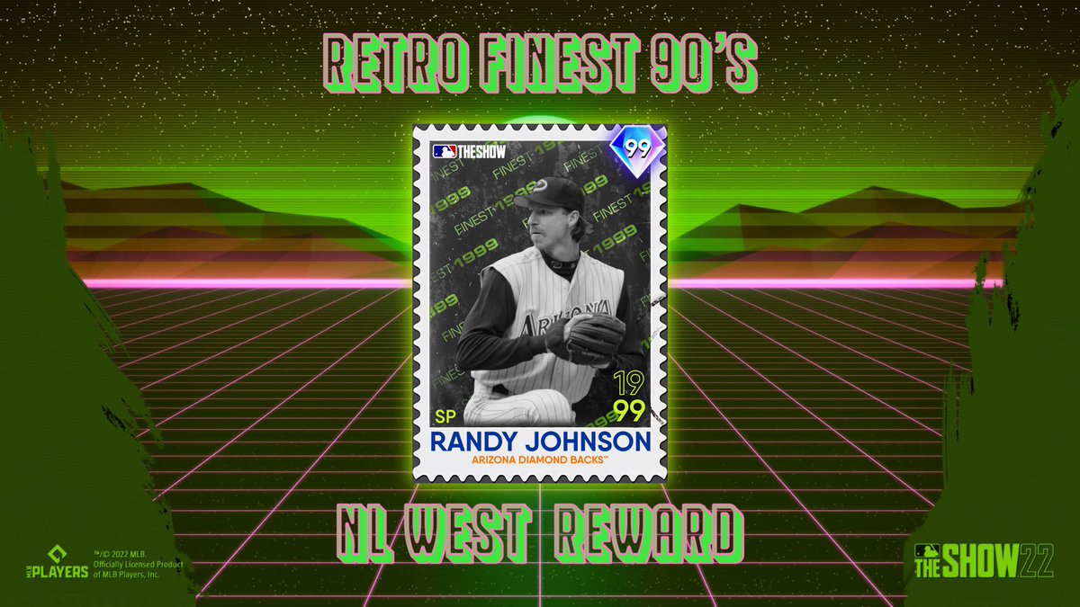 AJs_CardArt's tweet photo. Retro finest Madness 99 Randy #MLBTheShow #MLBTheShow22 #Dbacks https://t.co/LQ7TrBuiah