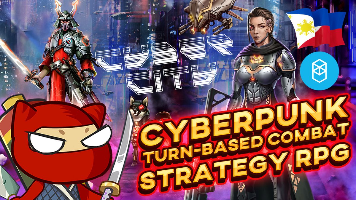 ShiboSanGaming's tweet photo. ✅ https://t.co/nV0zgH92Pw
CyberCity - Cyberpunk NeoTokyo-Styled - Combat RPG Strategy, POLYGON Play &amp; Earn NFT Game (TAGALOG) #cybercity #nftgame #playandearn It's a mix between RPG, Strategy, and Turn-Based Combat with some cool minigame mechanics. https://t.co/0OpGOwQVhW