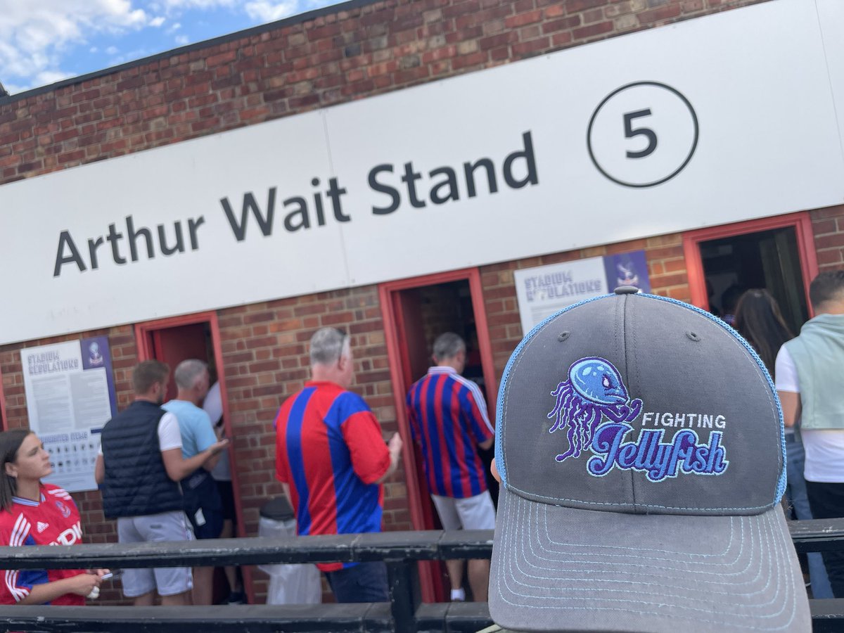You're looking live ⁦⁦<a href="/Selhurst_Park/">Selhurst Park</a>⁩ 

You can't escape the jellyfish!!!

⁦<a href="/CPFC/">Crystal Palace F.C.</a>⁩ v ⁦<a href="/Arsenal/">Arsenal</a>⁩