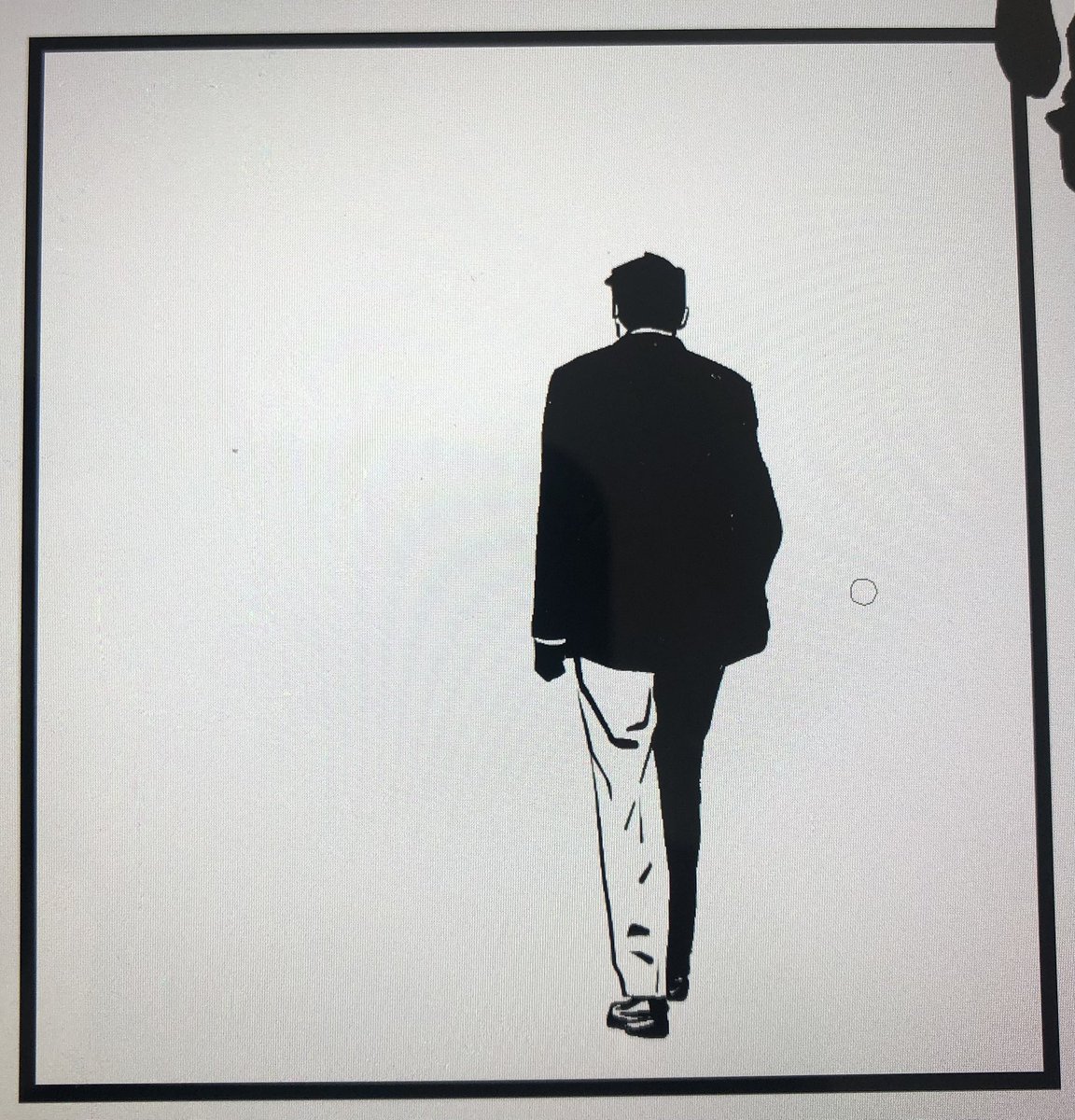 Sometimes it's a motorcycle chase and sometimes it's a man walking and reaching into his pocket for keys #makingcomics 