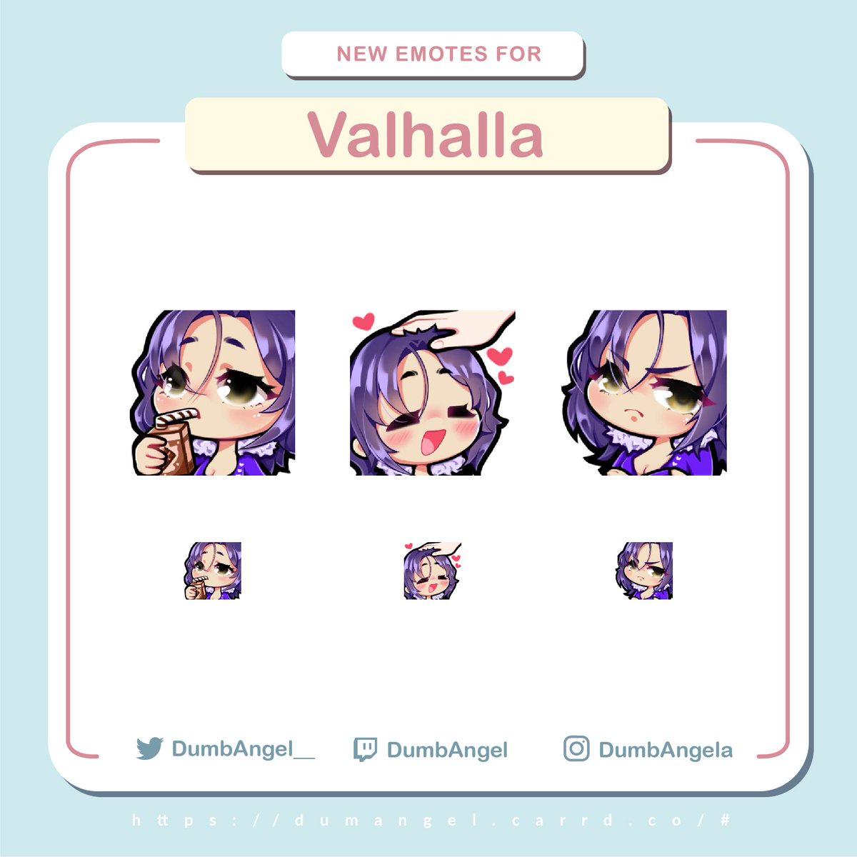 angeolotl's tweet photo. Emotes commission for @a3m50, tysm for ur amazing support!💗 https://t.co/gQ9lSDz7cS