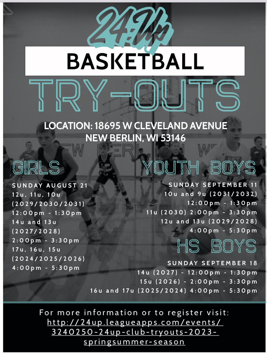 24up_official's tweet photo. 24:UP!! Tryouts!! Be apart if it!! 🔥🔥🔥🔥 @ny2lasports @USJN @FiveStateHoops @MHS_Boys_ 

Register - https://t.co/nW8neBhVsu https://t.co/DV00jhSCgl