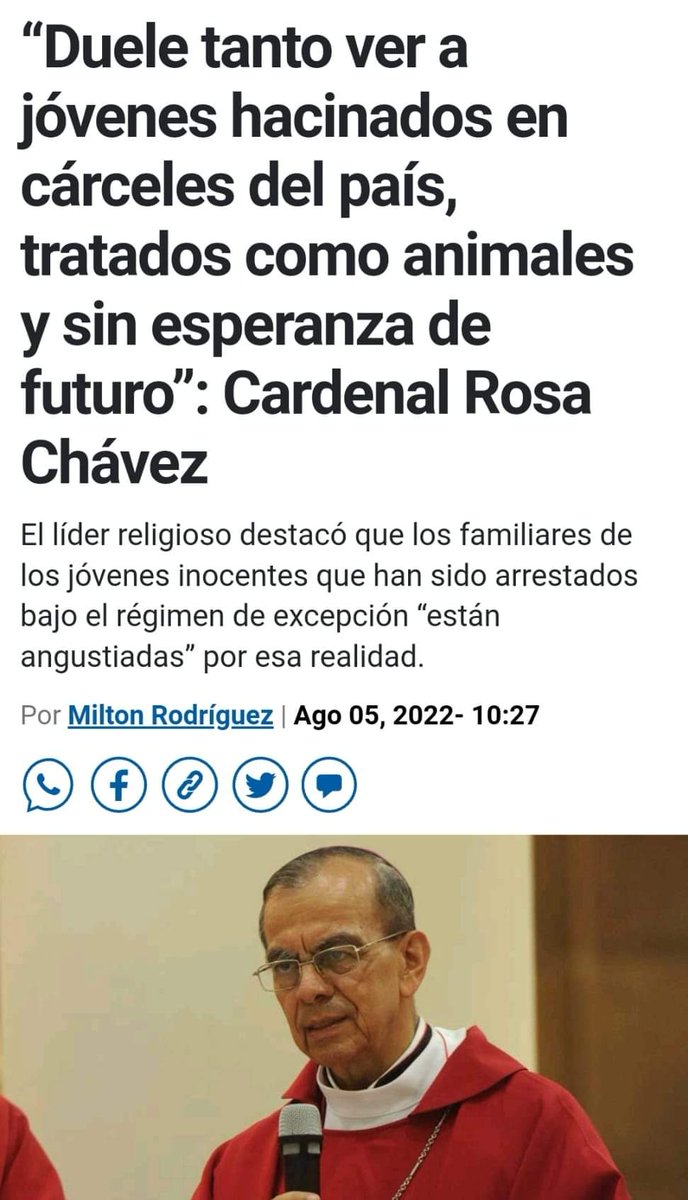 ElTrompudo2022's tweet photo. 💥EL PAÍS LLEGÓ A LOS 50 MIL NUEVOS CAPTURADOS SIN JUICIO!💥

Sumados a la población ya existente de 30 mil capturados, da un total de 80 MIL PRESOS. Un salvadoreño de cada 82 está preso! https://t.co/ntNDBKW1up
