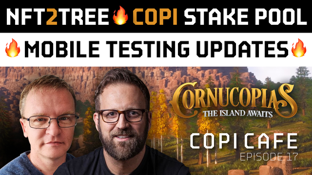 InfinityRisingX's tweet photo. 🔥🎙🔥Episode 18 of COPICafe is jam packed! 🧉🧉🧉

👨🏻‍🦱👱‍♂️Watch Cornucopias CoFounders Rob Greg and Josh Jones discuss the latest events from within the Cornucopias metaverse game.

#CrowYourCoins #MobileGames #NFT2Tree #COPIStakePool

👇Link Below 🚀

https://t.co/RsSwLsmwQy https://t.co/UAWIldkuh6