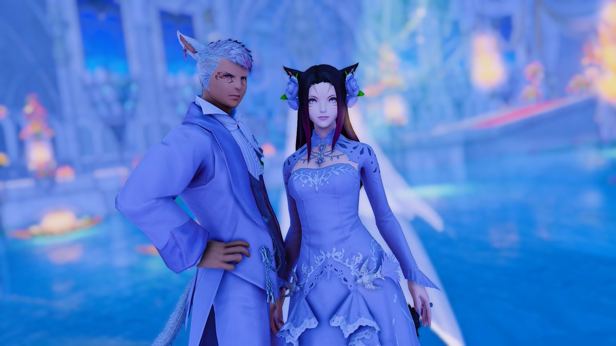 EzraFFXIV's tweet photo. One of the best days of my life. My life partner not only in game but irl too. Sitting with each other in our living room while we became bonded was amazing. ❤️

#ffxiv #ffxivscreenshot #ffxivmiqote #miqote #ffxivonline #ffxivgpose #GPOSERS https://t.co/yr9sFXYTZV