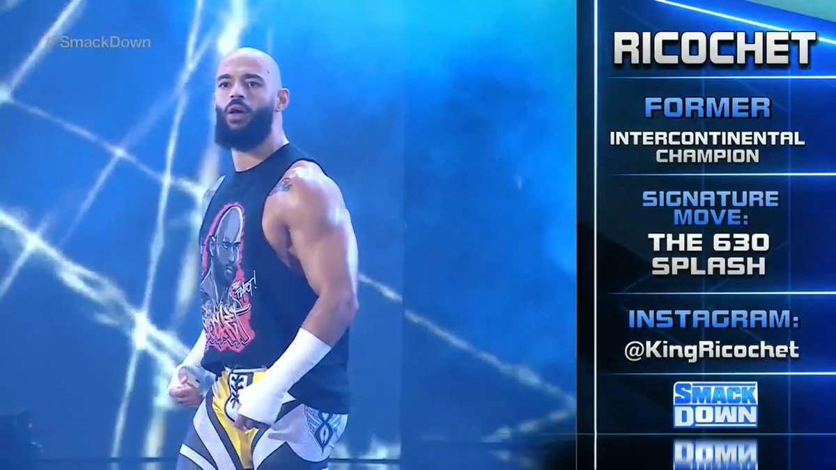 jasunath1's tweet photo. My boy Ricochet getting tv time LFG #SmackDown https://t.co/Jk51wNKRCp
