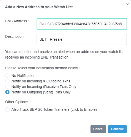 realFUD's tweet photo. #BBTF Tip: Create an account on #bscscan and add these contracts to your watchlist and you can get email notifications when #bnb is moved 👍

Watchlist: https://t.co/ePOiVmHOA9

Presale Contract: https://t.co/AlzFYhwHIL

Reflections Contract: https://t.co/G3IfWQDLB3 https://t.co/vqt5RCdAkF
