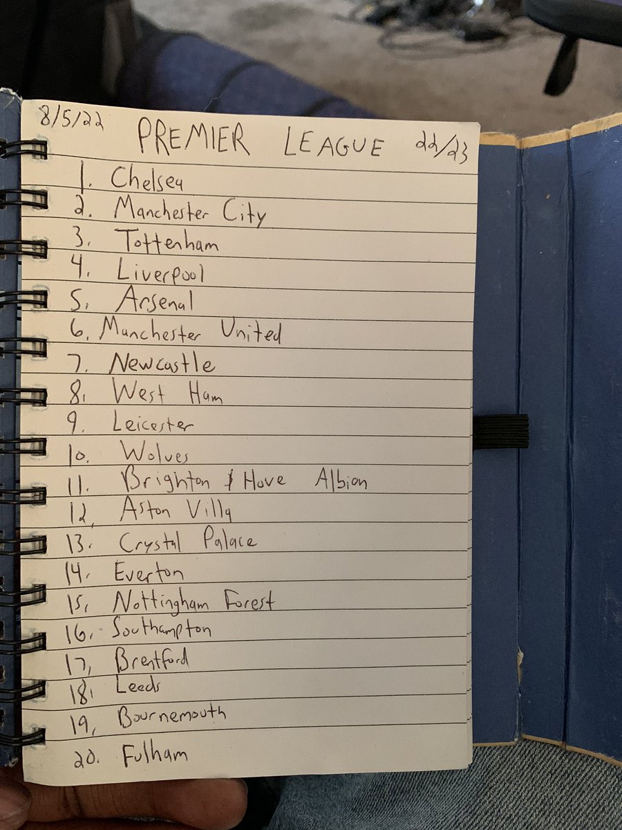 My 100% accurate, totally correct Premier League predictions
