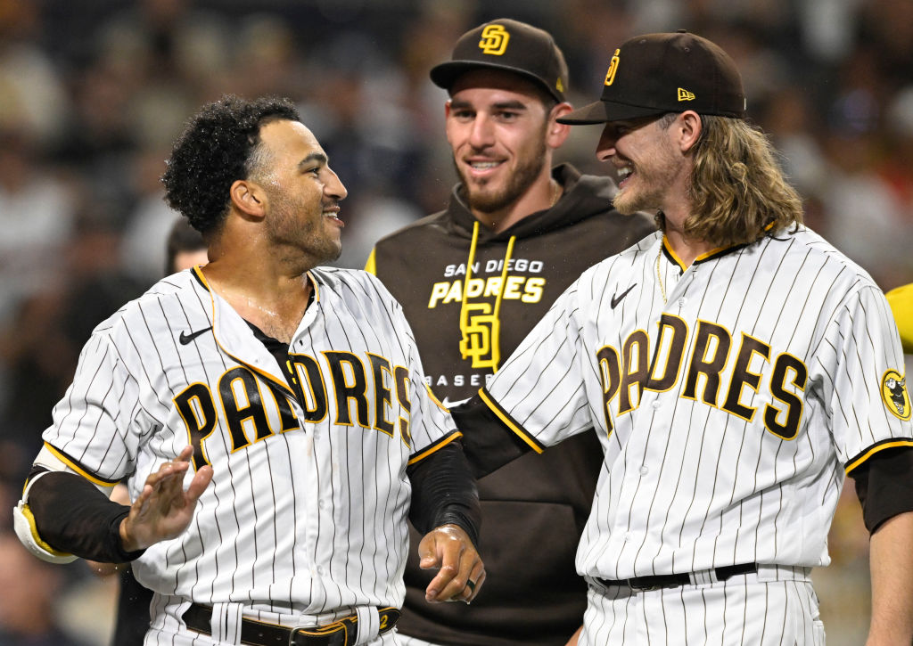 97.3 The Fan on X: We have a huge show for you today prior to the #Padres  showdown with the Dodgers! New Padres closer Josh Hader joins @tonygwynnjr  & @ChrisElloSD at 2:40