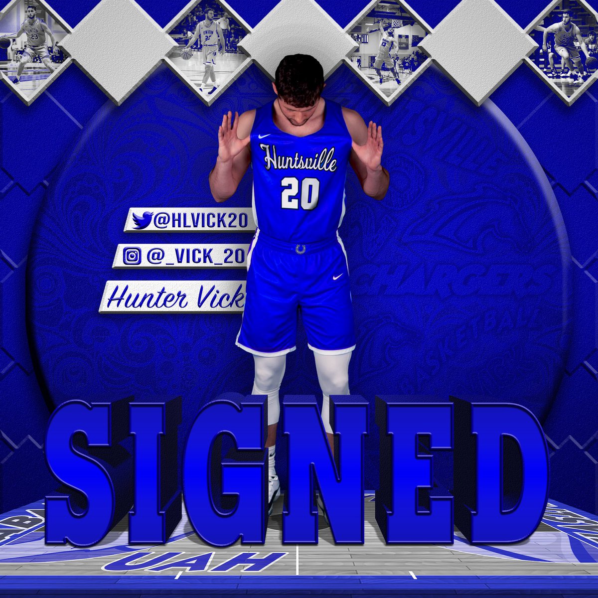 UAH Men's Basketball (@uah_mbb) on Twitter photo ✍️ 𝓢𝓲𝓰𝓷𝓮𝓭✍️
Help us welcome <a href="/HLVick20/">Hunter Vick</a> to the family!
📏 6’4”
⛹️ Guard
📍 Camden, TN
🏫 Transfer - Union University ✍️ 𝓢𝓲𝓰𝓷𝓮𝓭✍️
Help us welcome <a href="/HLVick20/">Hunter Vick</a> to the family!
📏 6’4”
⛹️ Guard
📍 Camden, TN
🏫 Transfer - Union University