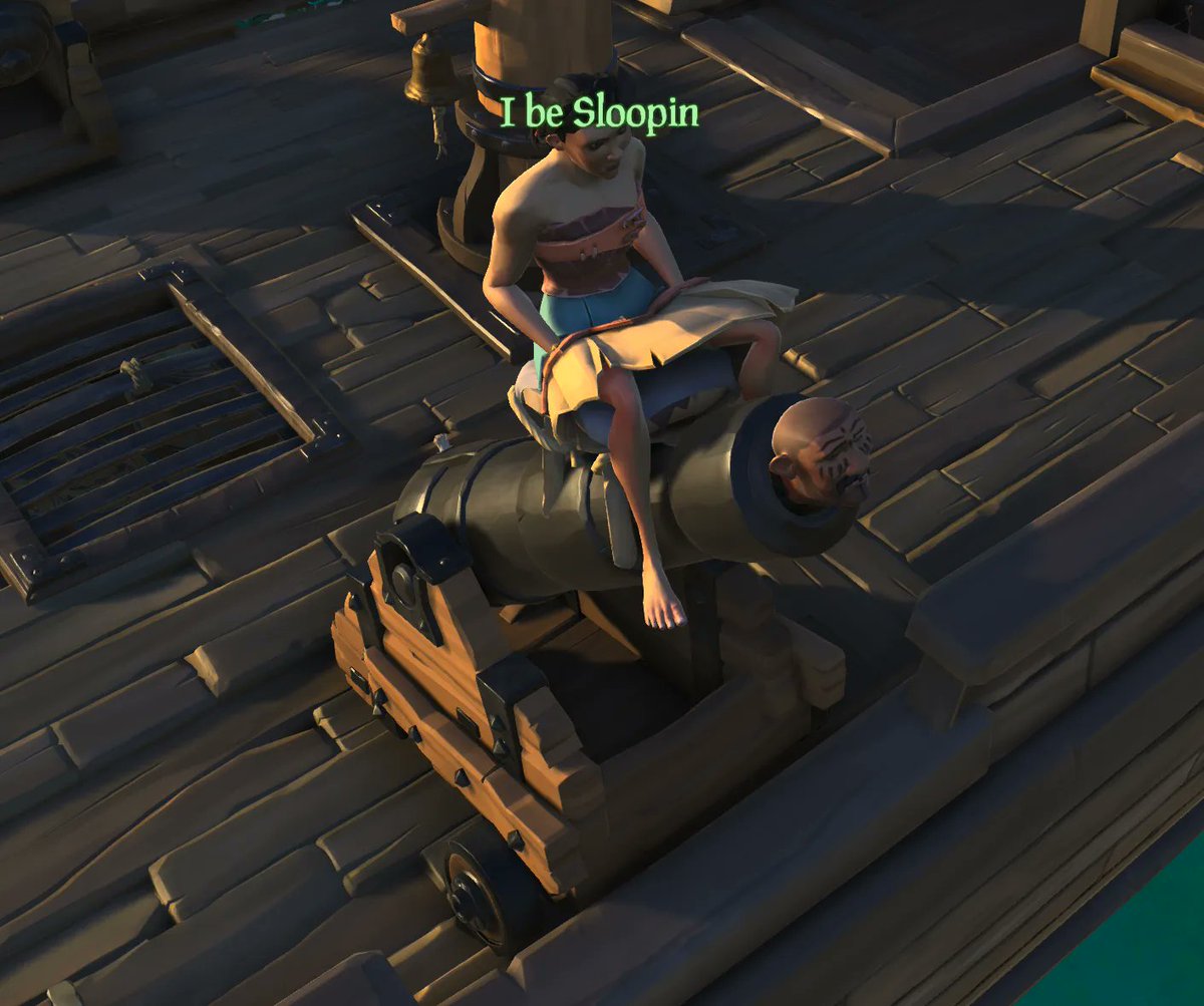 scootermcgavun's tweet photo. BREAKING NEWS! When @SeaOfThieves said #stoolsnotrules these brave pirate's put this trend to the test and found a relaxing way to launch your pirate buddies into space. ( 📷 credit @XboxOnePoker ) #SeaOfThieves https://t.co/P5Urx8ShRW