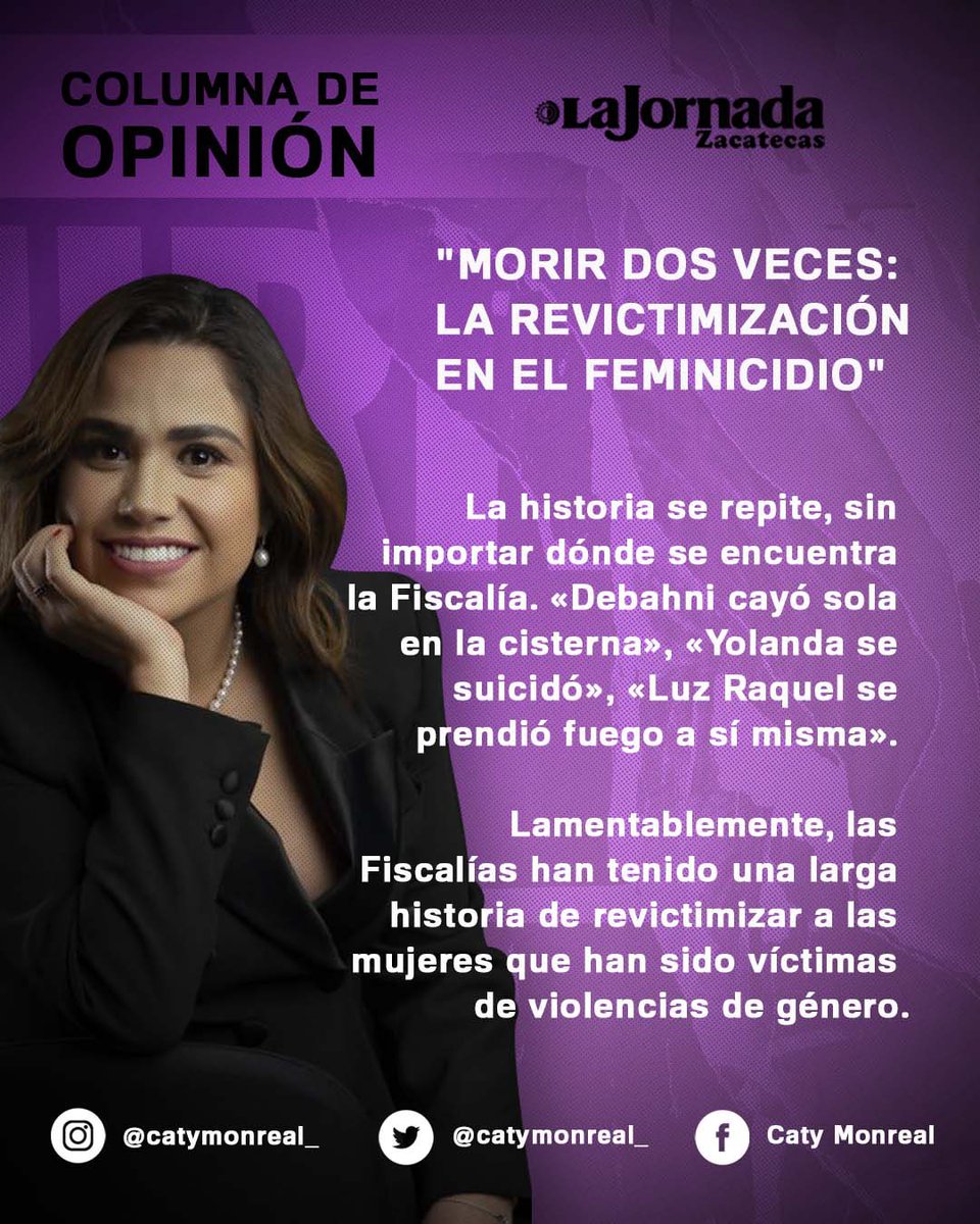 catymonreal_'s tweet photo. Las víctimas merecen justicia. No a la revictimización.
Les invito a leer mi columna 👉🏻 https://t.co/rBYoZwHYDL
#CatyMonreal
#NiUnaMás #SiMeMatan https://t.co/urBlWGf1vE