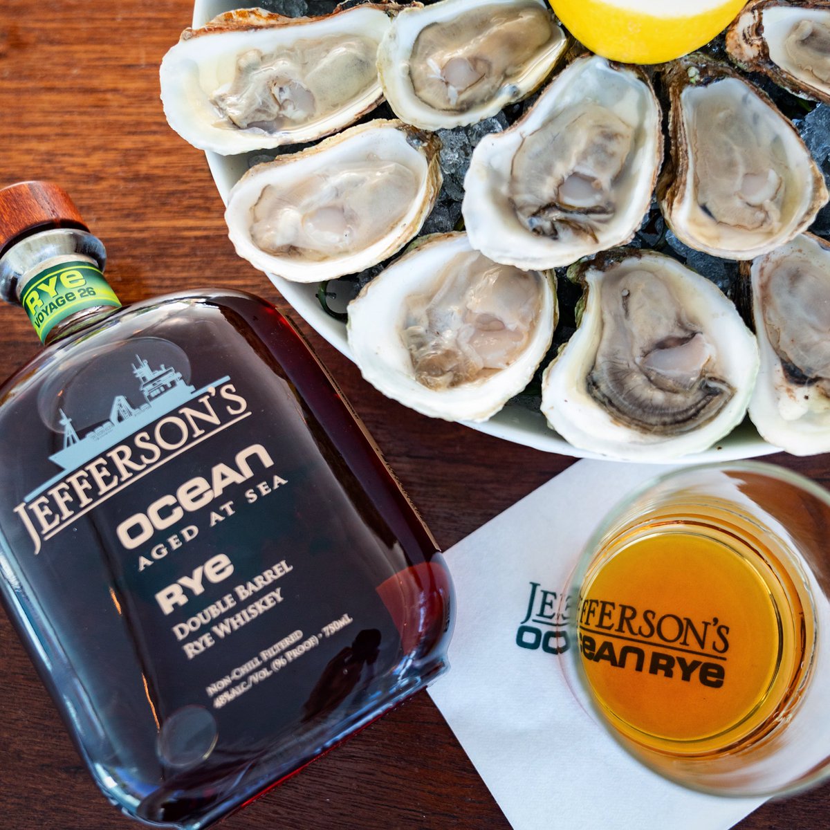 Celebrate #NationalOysterDay with the first and only rye whiskey aged at sea 🦪🥃