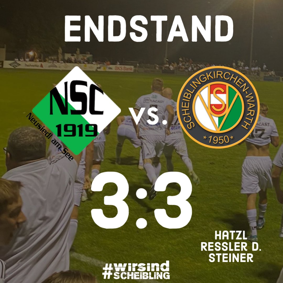 USV_1950's tweet photo. Mega-Comeback nach 3:0 Rückstand🔥💚
______________________ 
2. Runde - Regionalliga Ost: Neusiedler SC 3:3 USV Scheiblingkirchen-Warth 

#wirsindscheibling
#immerweiter
#unterhAustria
#regionalliga https://t.co/O4lWAvO0Y4