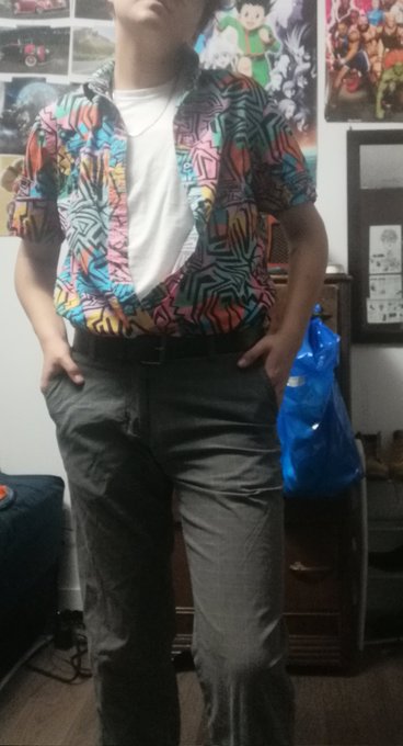 I love these pants sm. This is what I call my dreamy 80s queer boy outfit haha #trans #queer #queermen<a href="/tag/80s"class="tags"><span>#80s</span></a><a href="/tag/queer"class="tags"><span>#queer</span></a><a href="/tag/trans"class="tags"><span>#trans</span></a><a href="/tag/queermen"class="tags"><span>#queermen</span></a>