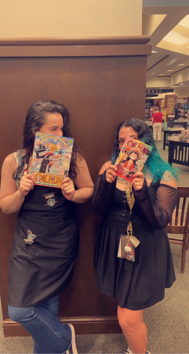 Bookseller Alison and Chef Tobi are super excited about the release of the 100th volume of One Piece and also the One Piece cookbook! Come and get them while we still have it!