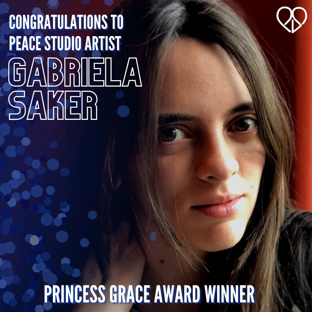 Congratulations to the one and only GABRIELA SAKER on her @PrincessGraceUS Award win! Your Peace Studio family is so proud of you! We’re in awe of your artistry, and can’t wait to see what you do next! Thank you for being a part of our community!