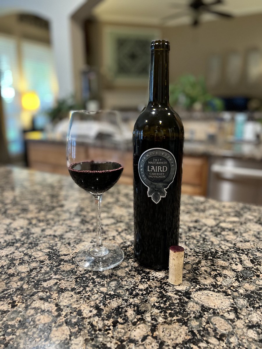 Birthday weekend celebration wine.  Thank you <a href="/Laird_Wines/">Laird Family Estate</a>⁩