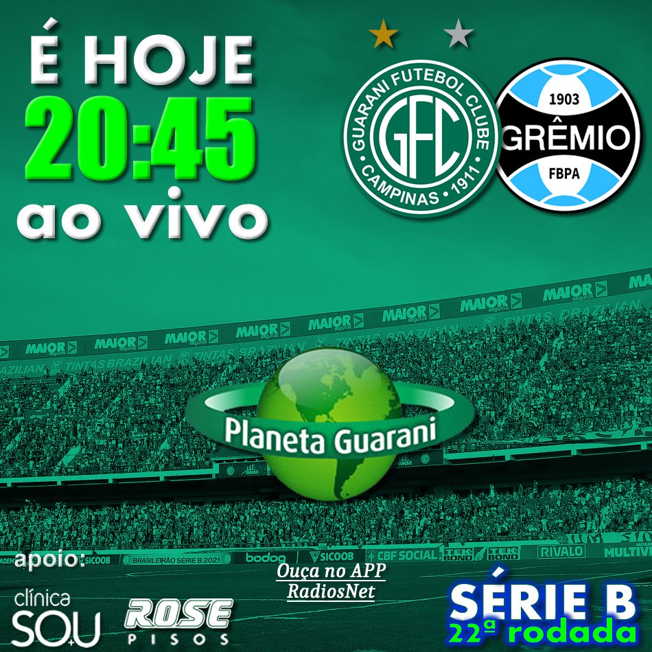 É SÓ CLICAR: radios.com.br/play/118254
MAIS UMA CHANCE DE SER FELIZ! O Bugre recebe o Grêmio no Brinco de Ouro num jogo dificílimo e a gente transmite ao vivo com muita emoção! VEM COM A GENTE, DE TORCEDOR PRA TORCEDOR!!!