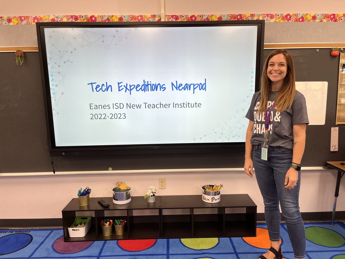 FredBenitez's tweet photo. Wrapping up our Technology Expedition sessions for new Eanes ISD staff. Happy Friday and welcome home! #eanesisd #eanesedtech https://t.co/P2EpaMGLub