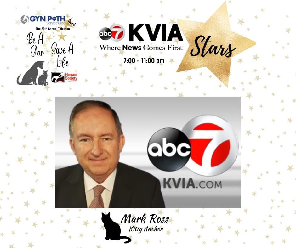 humanesocietyep's tweet photo. We couldn't let the day go by without thanking Mark Ross KVIA ABC-7   for donating his time to help us film our purr-fect residents of the Meow House! All this work has been in preparation of the 29th Annual "Be A Star, Save A Life" Telethon presented by GYN PATH Services, Inc., https://t.co/OqqPskMoVJ