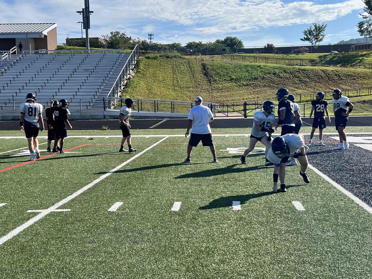 Beautiful day for some football practice! Go Blackhawks!
