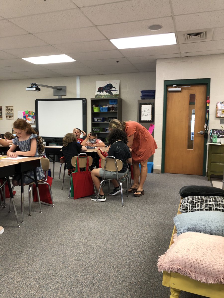 Mrs. Jenny bringing all that first grade awesomeness to fourth grade this year.