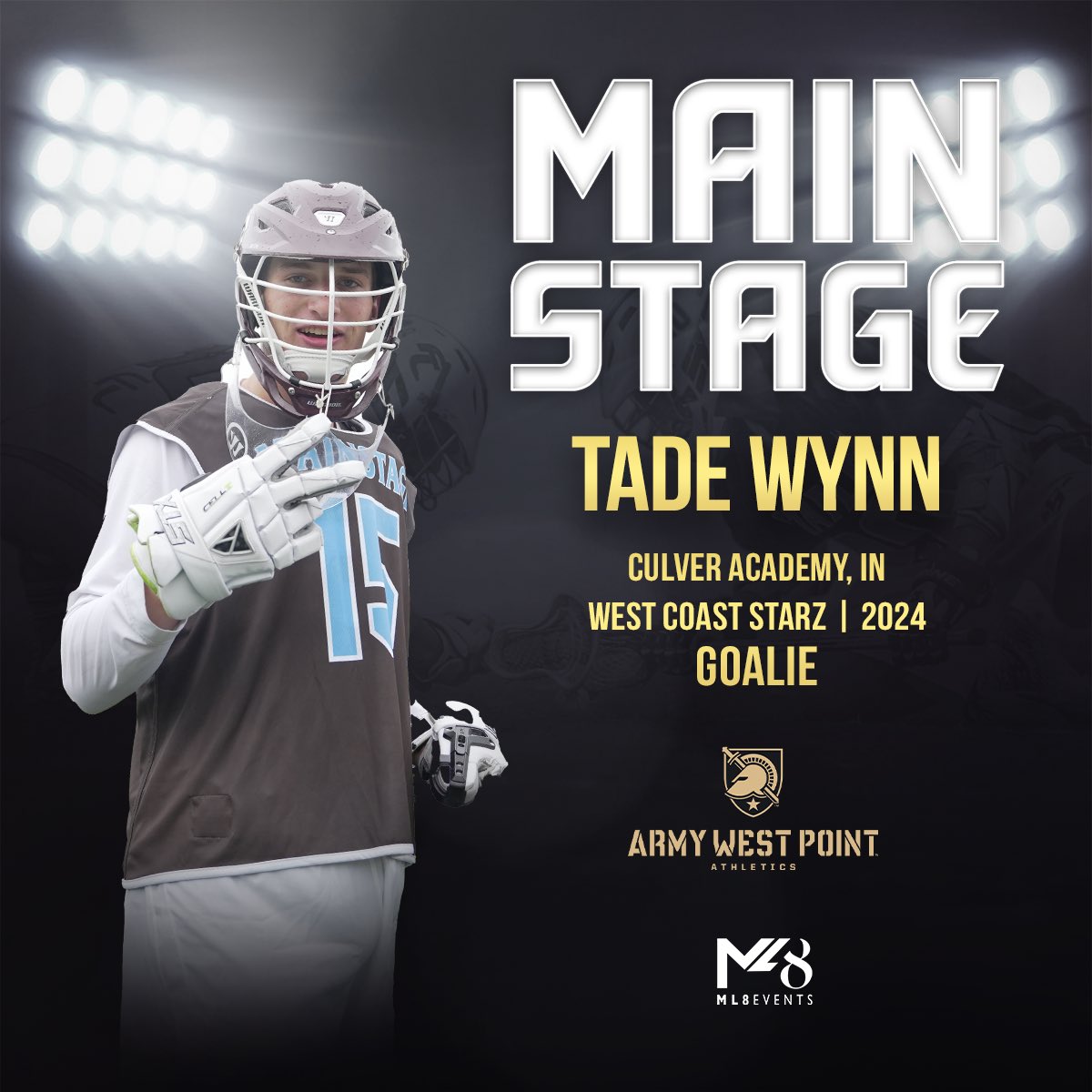 Main Stage Lacrosse (@mainstagelax) on Twitter photo Congratulations to former Main Stage standout, Tade Wynn on his commitment to <a href="/ArmyWP_MLax/">Army Men's Lacrosse</a> . A dominant stopper and vocal leader, Tade will be a tremendous talent to watch in the future! Congratulations to former Main Stage standout, Tade Wynn on his commitment to <a href="/ArmyWP_MLax/">Army Men's Lacrosse</a> . A dominant stopper and vocal leader, Tade will be a tremendous talent to watch in the future!