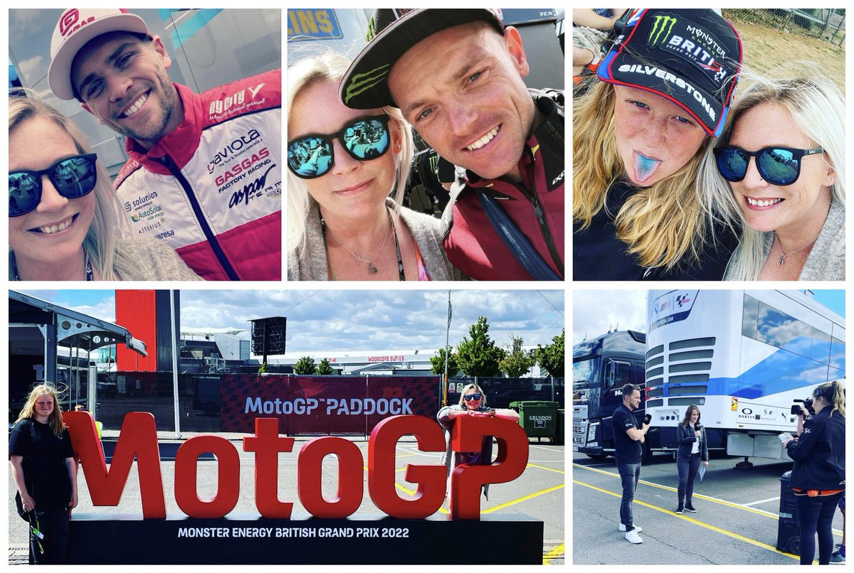 What an incredible day! Gutted I didn’t get to meet @NeilHodgson100 but we bumped into @jakedixonracing & @SamLowes_22 instead😍😍😍 

I proper fan-girled & that really embarrassed the DQ 😂 

#MotoGP #silverstone #happybloodydays