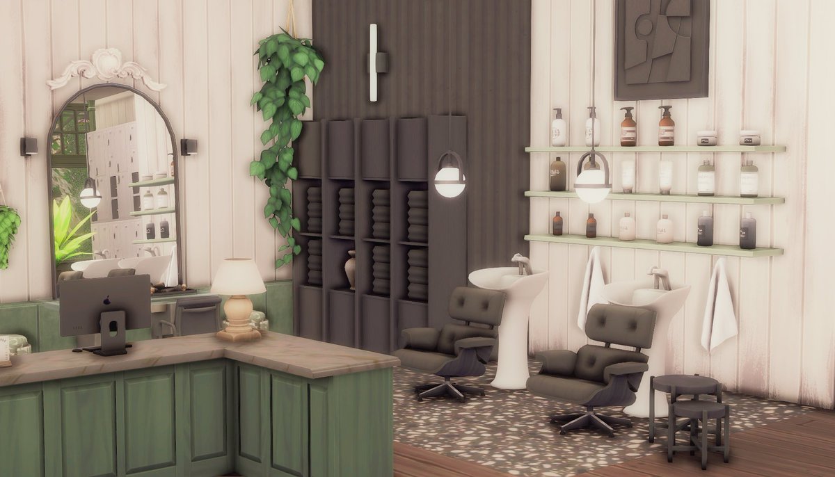 heurebleuenuit's tweet photo. 𝘏𝘢𝘪𝘳 𝘴𝘢𝘭𝘰𝘯 - 𝘊𝘰𝘱𝘱𝘦𝘳𝘥𝘢𝘭𝘦  ✂
#TheSims4 #Sims4 #ShowUsYourBuilds https://t.co/Na8lrq0cwD