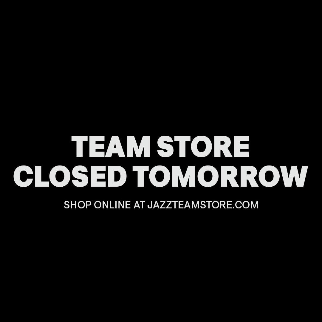 Utah Jazz Team Store on X: The Utah Jazz Team Store will be closed on  Monday 9/2 for Labor Day. We will re-open for normal business hours on  Tuesday.  / X