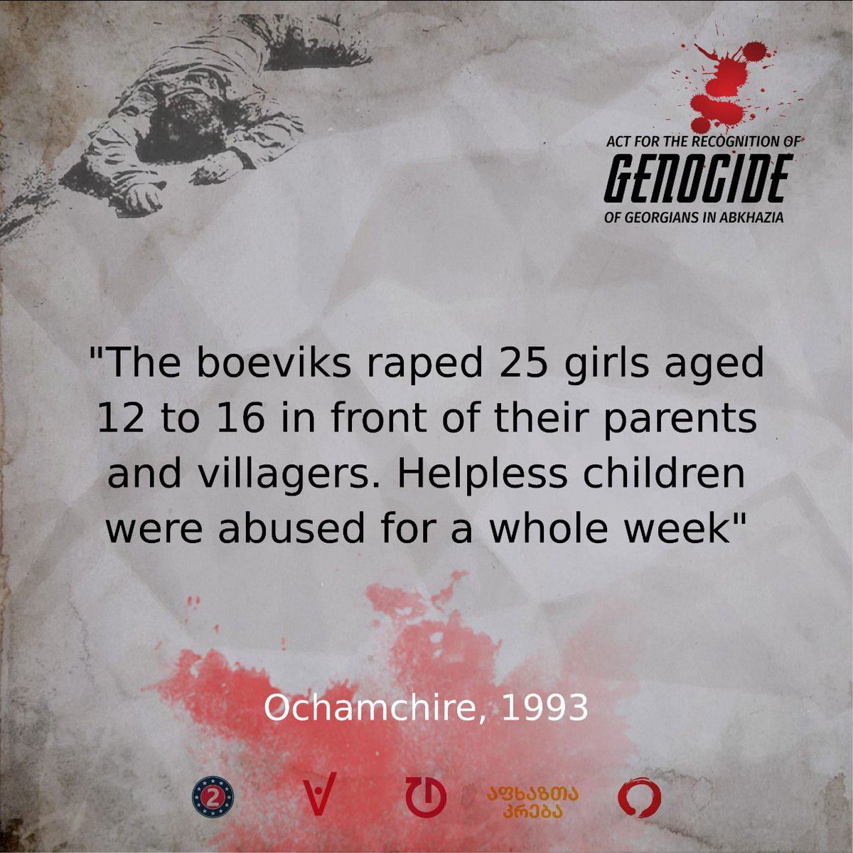 Spread the truth: bit.ly/3IiBGUQ

we believe that for ending of the evil empire, it is important for our country and the entire free world to qualify the crimes committed by Russia in the past against the Georgian people and humanity
#genocideofGeorgians