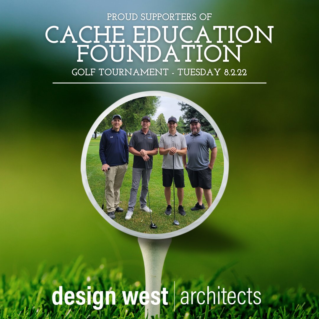DesignWestArch's tweet photo. We had a ball golfing for a wonderful cause this week!

Visit https://t.co/zoPATfiSjv to join with us in supporting the students of Cache County School District.

#designwestarchitects #cacheeducationfoundation #CEF #CCSD #support #students #golf #schools #fundraiser #fun https://t.co/h6gLp6J3GO