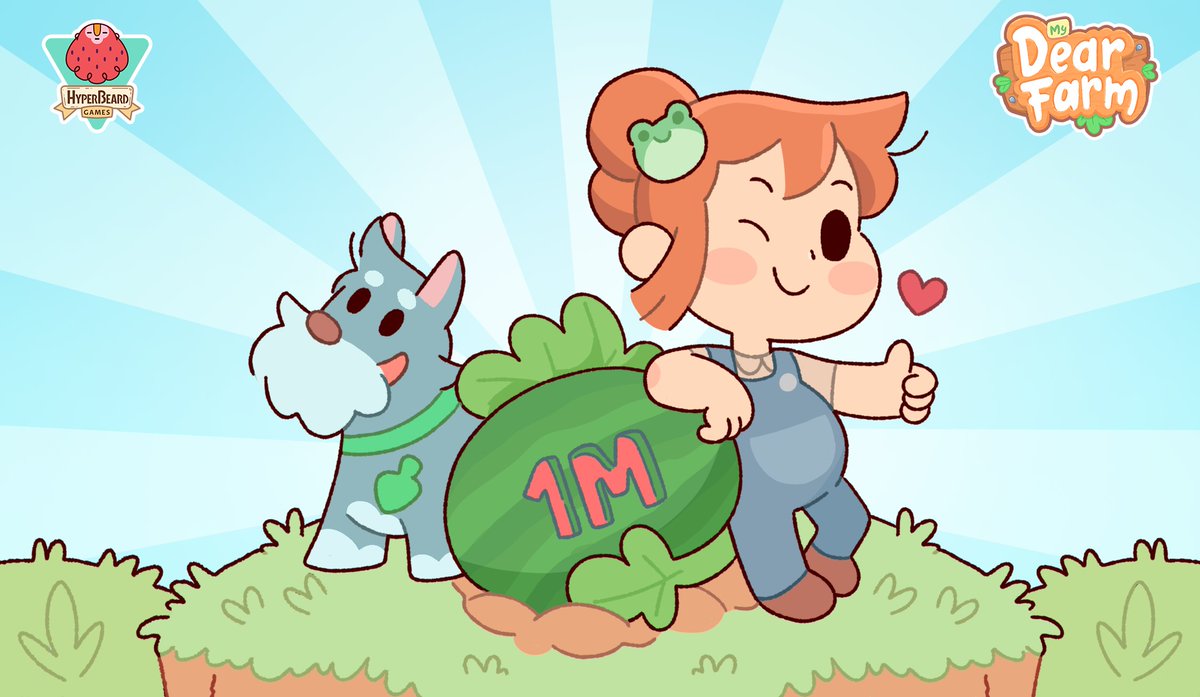 Thanks to you, #MyDearFarm has surpassed 1 million downloads!
We'll have many surprises for you, keep playing and show us your farm! 🍉🍅⭐️

Download it now!
Android: app.adjust.com/jqzl27w 
iOS: app.adjust.com/3efz5sm