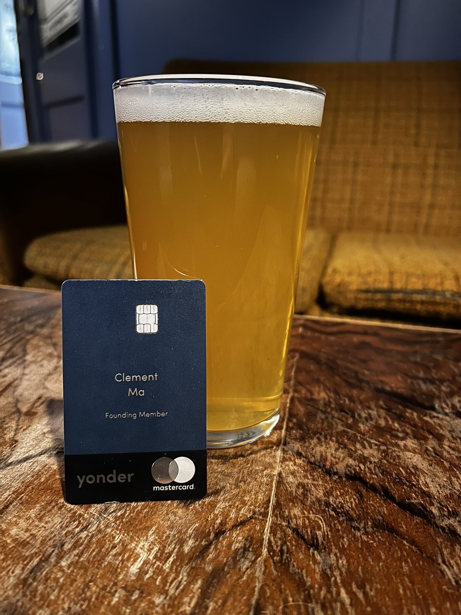 Clement_Ma's tweet photo. Love me a pint on international beer day! @yondercard https://t.co/tkHPhWQhjT