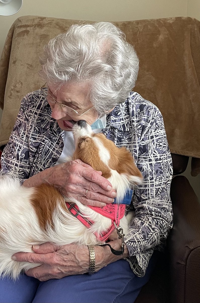 WillowsatFF's tweet photo. Our friends Katie and Bella from Love on a Leash came to give us kisses and make us smile. 🐶🙂 https://t.co/NtZFBGa2aI