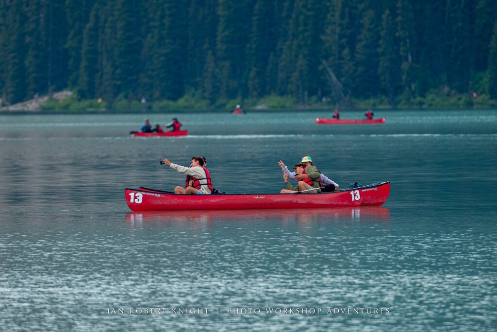 ianrobertknight's tweet photo. Pictures, or it didn't happen! 

We all know that the only reason you'd get into a canoe at Lake Louise is to take selfies. Right? 

How did generations before manage to canoe without taking social proof images??

© Ian Robert Knight for @photoworkshopad… https://t.co/E8W5YhmBOI https://t.co/eq3CC337By