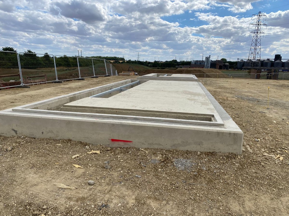 AngliaFormwork's tweet photo. Pleased to complete the transformer bases on the landmark development project #Gateway 14, #Stowmarket for @ApecLtd today,
A good end to another busy week across the county.
Great service over the last few weeks from @EasternConcrete and @Hanson_UK 
#eastanglia #construction https://t.co/GTHRC65XML