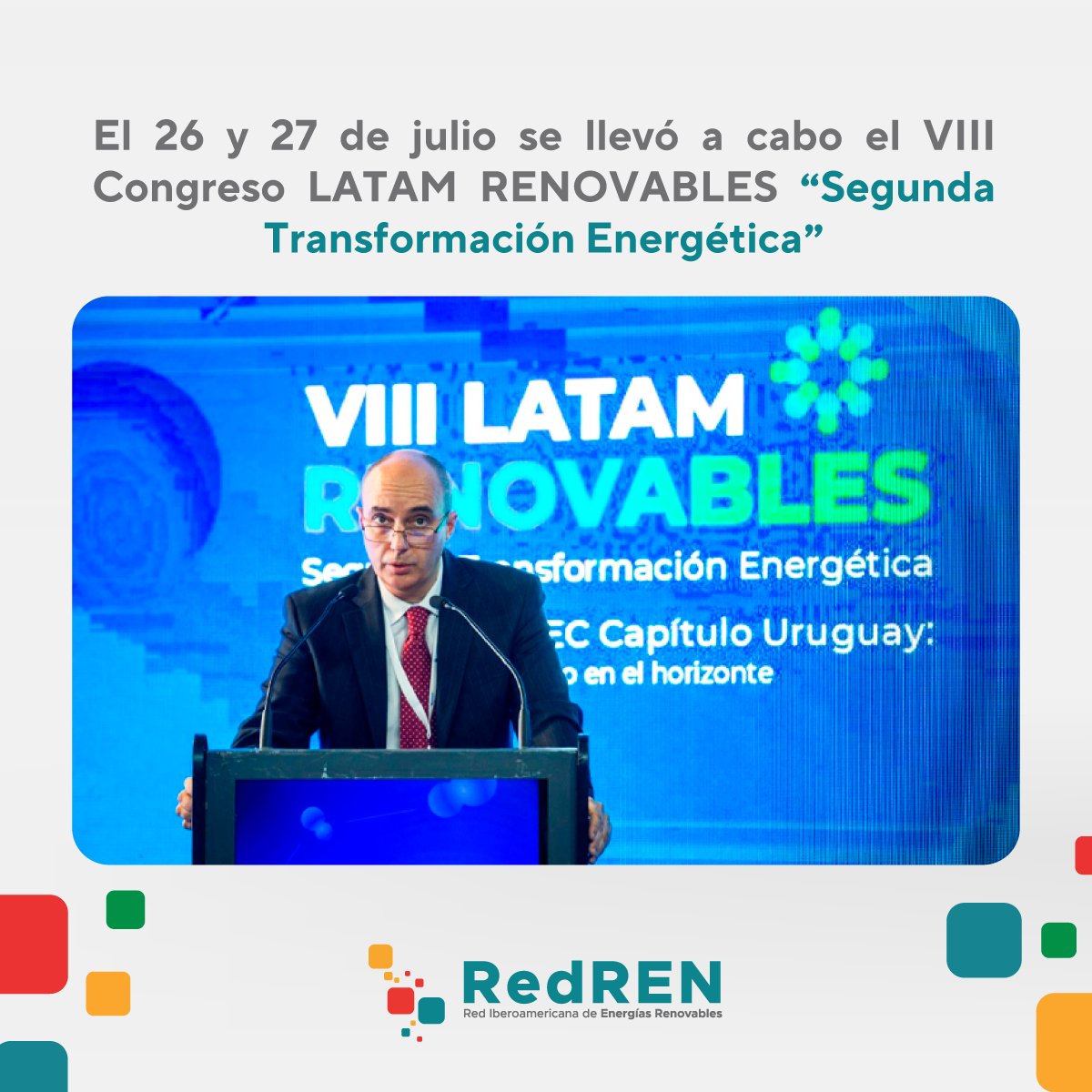 🇺🇾 Durante el VIII Congreso LATAM Renovables organizado por <a href="/auderuy/">AUDER</a>, los especialistas conversaron sobre cómo trabajar en un acuerdo multipartidario en temas de energía vinculados a la #transformaciónenergética  y la incorporación de 100 MW fotovoltaicos en UTE para 2026.