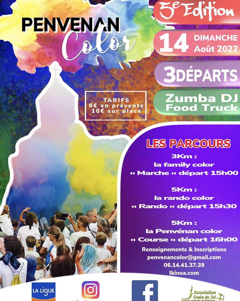 Venez nombreux pour participer à la Penvenan Color ! 
Départ de Port Blanc un lieu magnifique, pour un événement sympathique et haut en couleur !!
#portblanc #penvenan #penvenancolor #rando #marche #bretagne