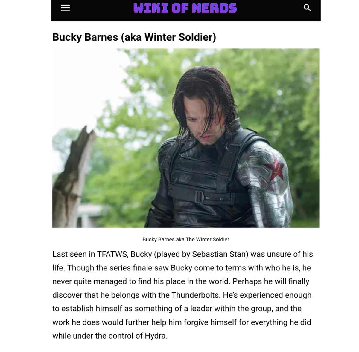 theradrady's tweet photo. Bucky Barnes as the leader of the mcu's Thunderbolts... BRING IT ON! 👑🔥
#SebastianStan https://t.co/4LlOEVV40E